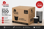 500 x 8oz Ripple Wall Disposable Tea & Coffee Cups – Black or Brown