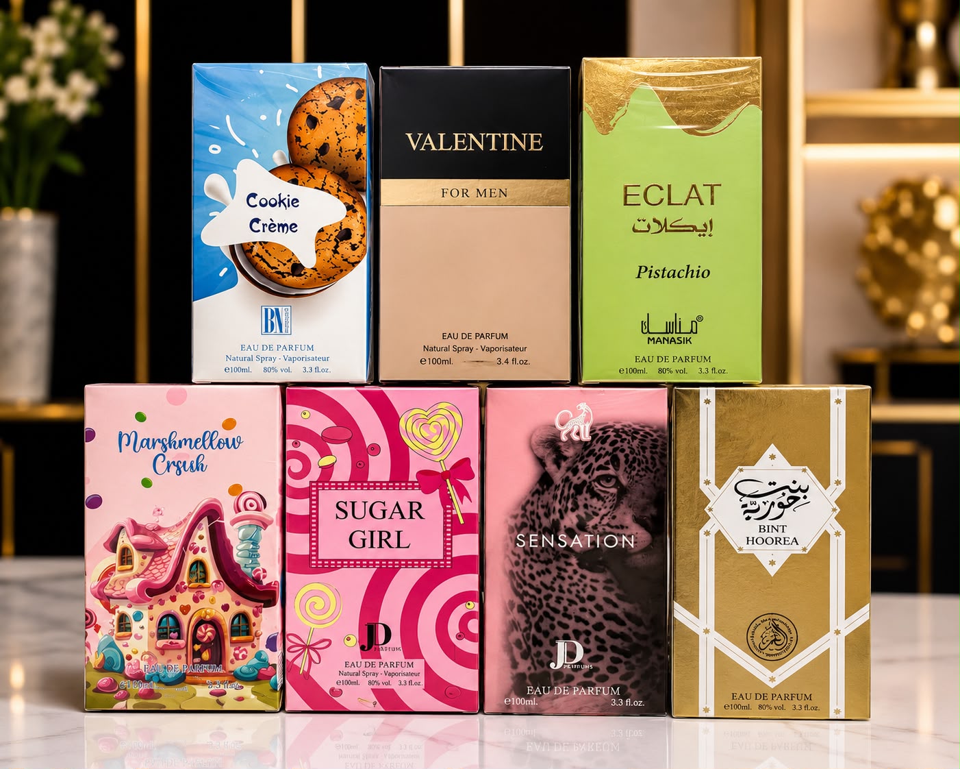 Women’s Dubai Inspired Perfume Bundle – 4 x 100ml Eau de Parfum – Mystery Selection