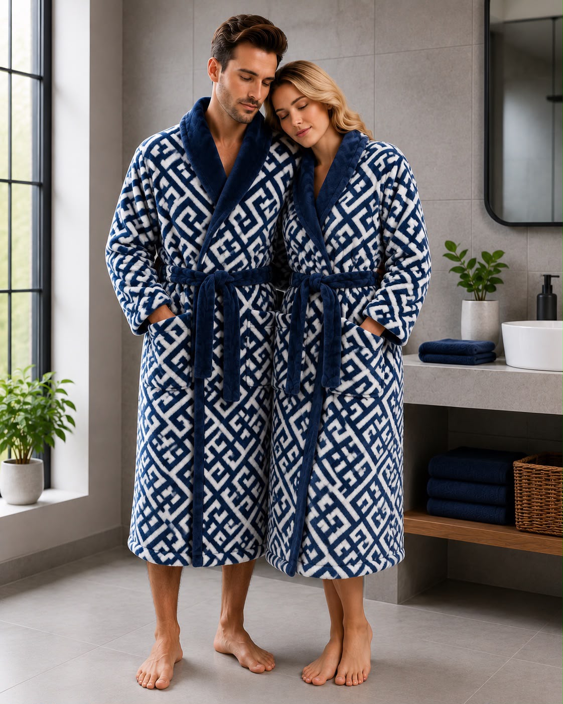 Veloria Luxury Bathrobe – Super Soft Warm & Cosy Dressing Gown