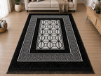 Large Soft Ribbed Area Rug 160 x 230cm – Living Room & Bedroom Carpet