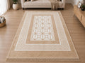 Large Soft Ribbed Area Rug 160 x 230cm – Living Room & Bedroom Carpet