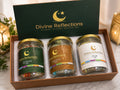 Divine Reflections Islamic Reminder Jar Gift Set – Quran, Hadith & Dua Jars – 3 Piece Collection