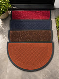 Bundle of 5 Half Moon Rubber Door Mats | Indoor & Outdoor Non-Slip Entrance Mats | 50 x 80cm