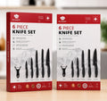 Bonappétit 6 Piece Kitchen Knife Set with Peeler | German Stainless Steel | Black