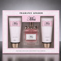 Miss Women's 3 Piece Fragrance Gift Set | Eau De Parfum 80ml + Body Lotion 90ml + Shower Gel 90ml