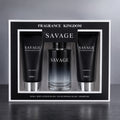 Savage Men's 3 Piece Fragrance Gift Set | Eau De Parfum 100ml + Body Lotion 90ml + Shower Gel 90ml