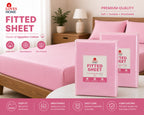 Touch of Egyptian Cotton Fitted Sheet | Deep Fit | Single, Double & King | Soft & Breathable | 2 for £5