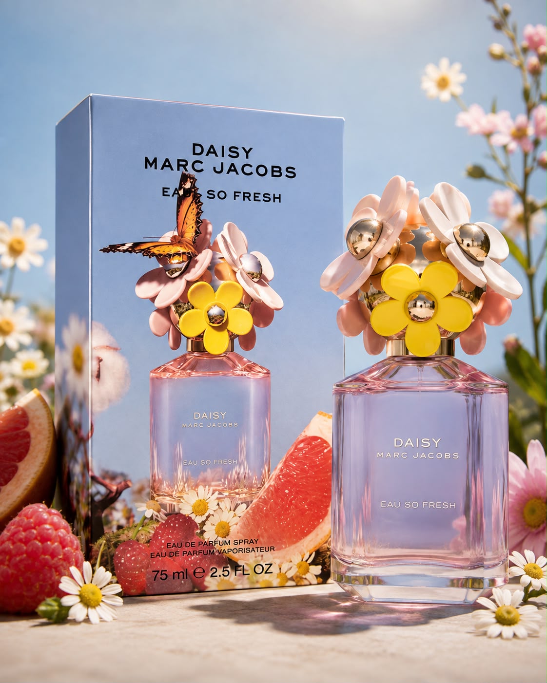 Dubai Inspired Marc Jacobs Daisy Eau So Fresh Eau de Parfum 75ml for Women | Luxury Designer Inspired Floral Fruity Fragrance | Long Lasting Premium Perfume | Gift for Her