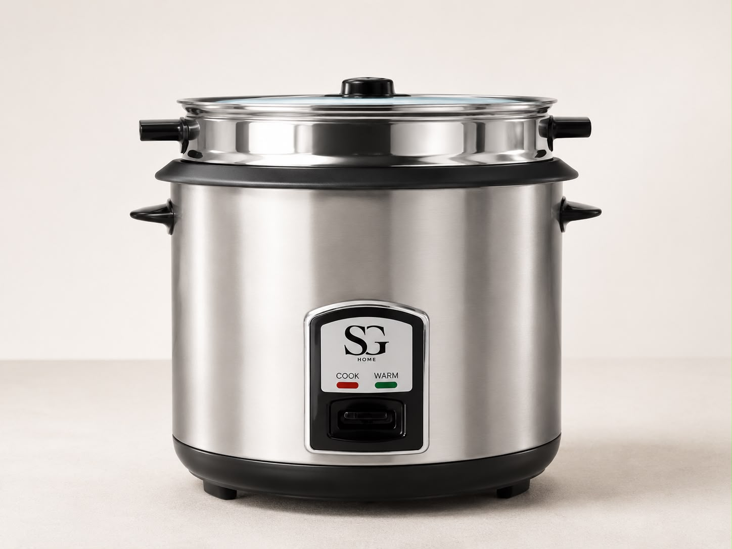 Electric Rice Cooker & Food Steamer | Stainless Steel Multi Cooker with Keep Warm Function | 1.8L or 2.8L | Perfect for Rice, Vegetables, Meat & Everyday Cooking
